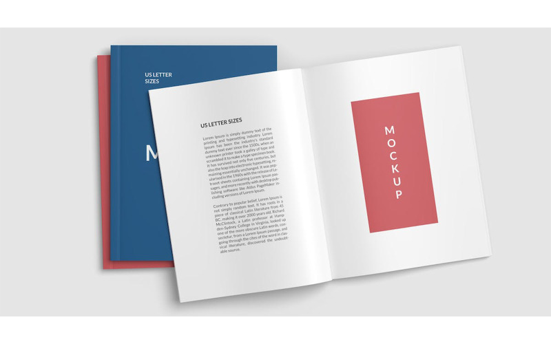 US Letter Magazine and Covers Mockups