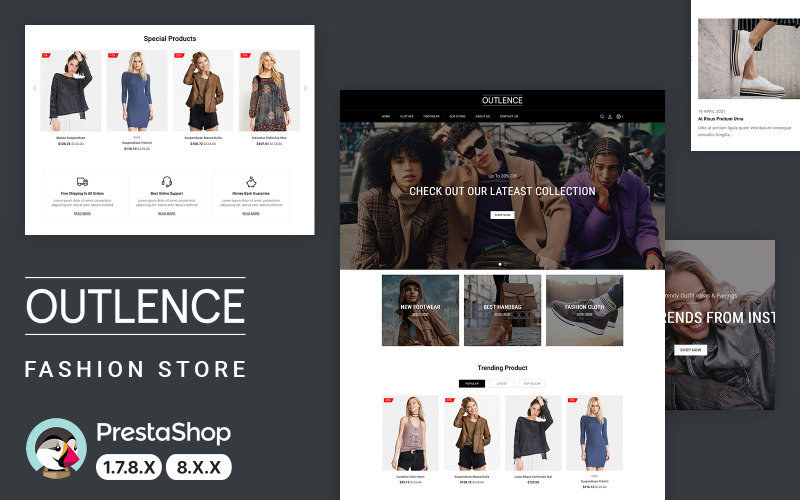 OutLence - Потрясающая тема для PrestaShop, посвященная моде и аксессуарам