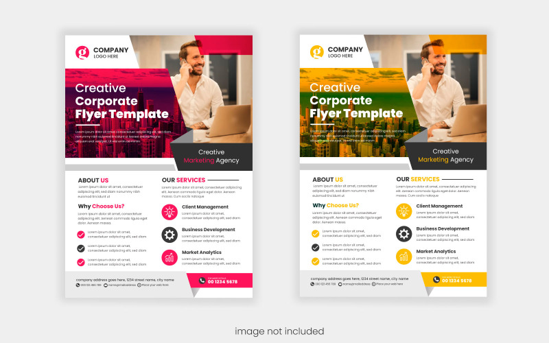 Vektor Kreatives Design von Business-Flyer-Vorlagen Flyer-Vorlage oder Corporate-Flyer-Design