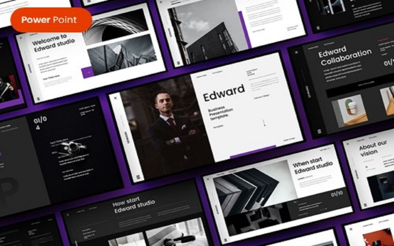 Edward – modelo de PowerPoint de negócios