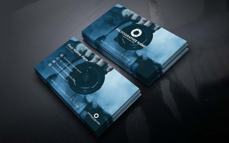 Фотография креативный дизайн визитной карточки - Фирменный стиль