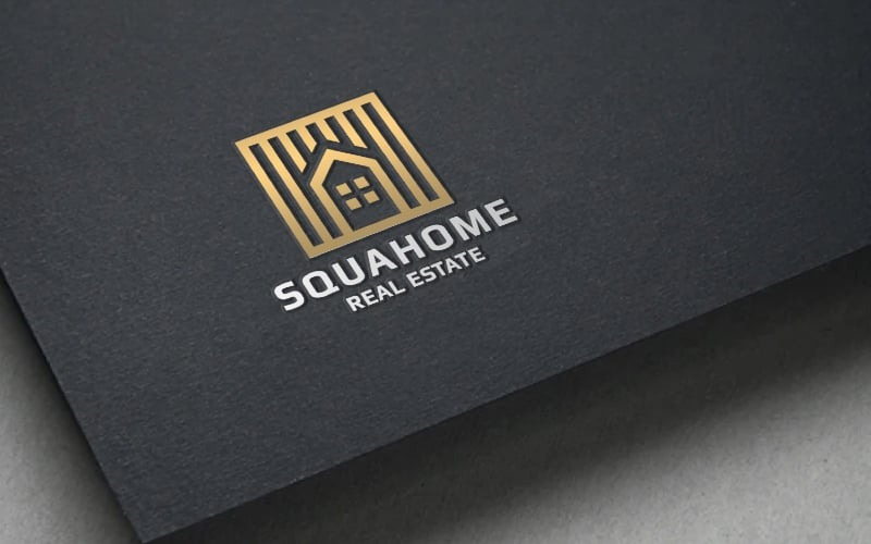 Modèle de logo Square Home Pro
