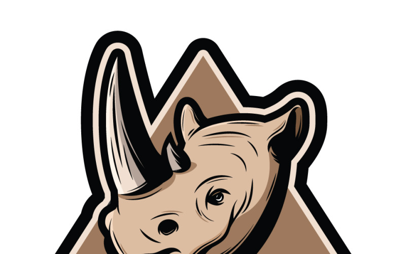 Шаблон логотипа Ranous Mascot