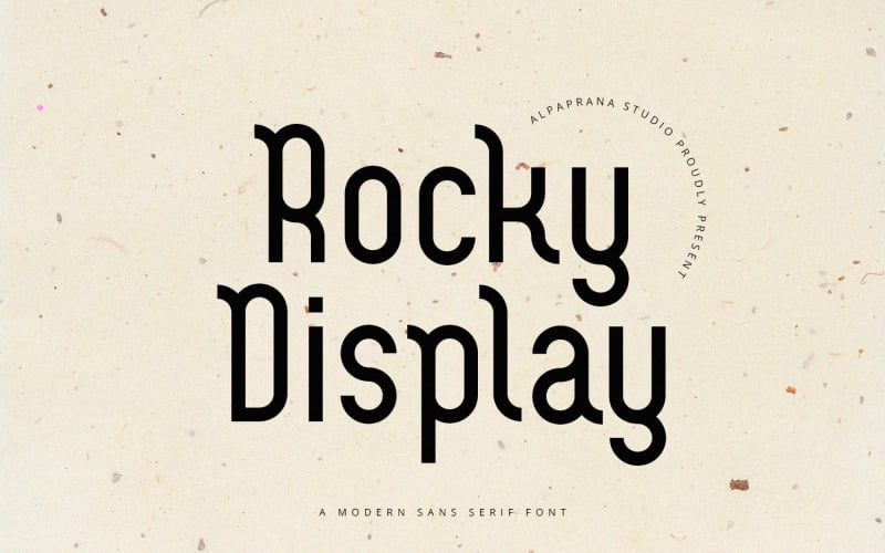 Rocky Display - Modern Sans Serif Font