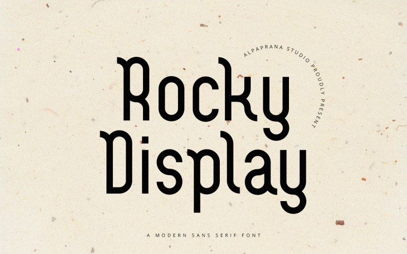Rocky Display — современный шрифт без засечек