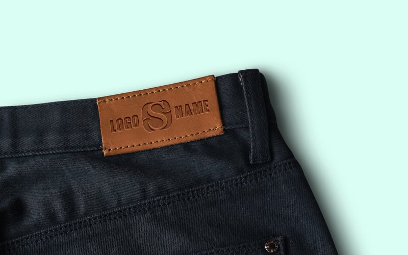 Jeans Tag Mockup Template