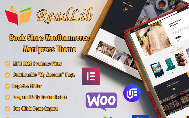 ReadLib - Könyvesbolt WooCommerce téma