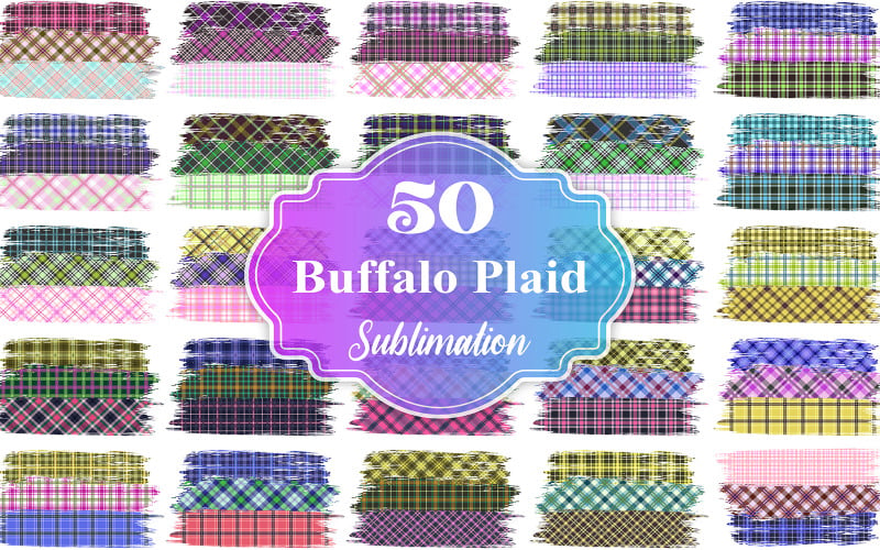 Plaid Sublimation Background Bundle