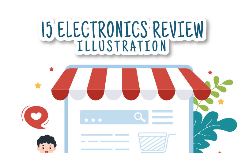 15 Elektronica Review Illustratie