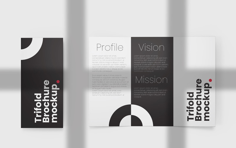 Trifold Brochure Mockup PSD Template Vol 03 - TemplateMonster