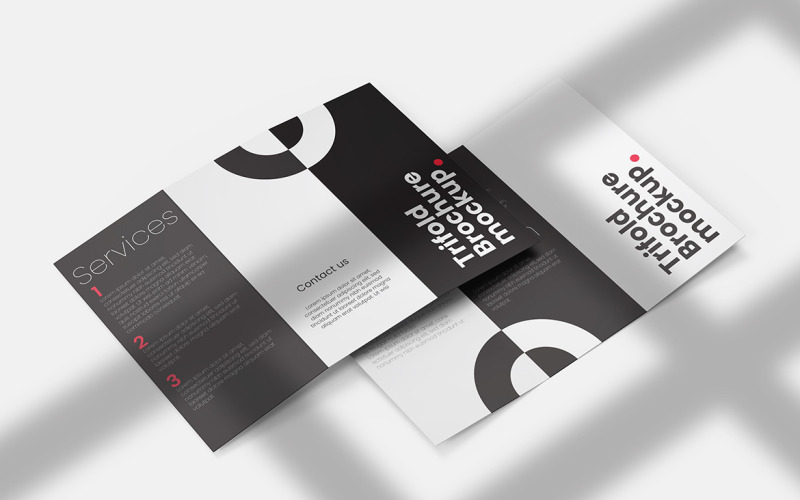 Trifold Brochure Mockup PSD Template Vol 11 - TemplateMonster