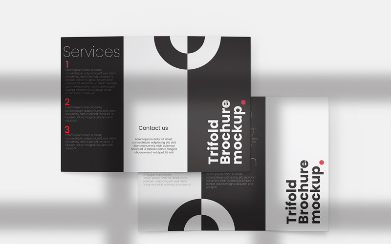 Trifold Brochure Mockup PSD Template Vol 12 - TemplateMonster