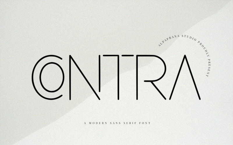 Contra - Fuente moderna Sans Serif