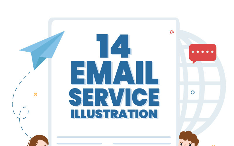 14 E-Mail-Marketing-Service Illustration