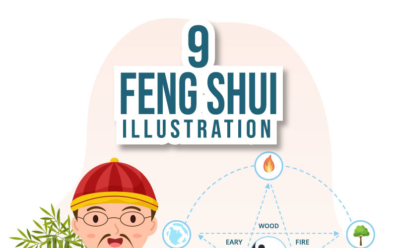9 Feng Shui fem element Illustration