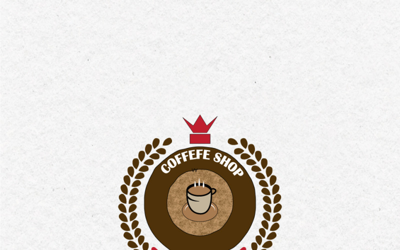 Modello di logo del caffè Vantage