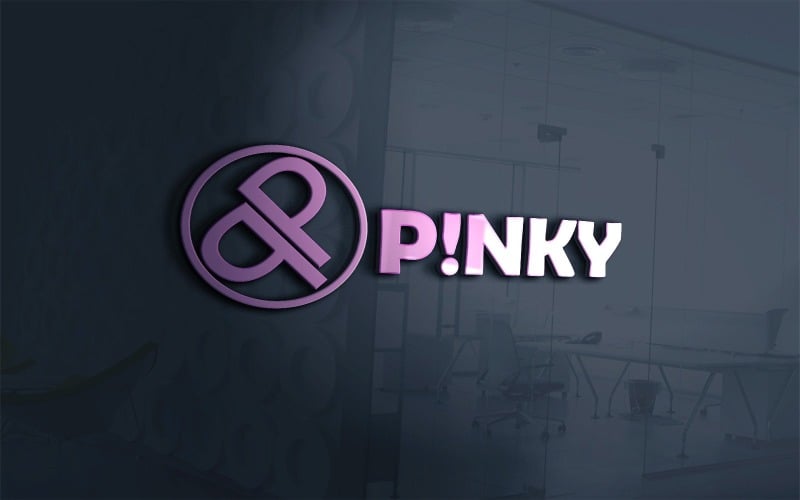 Pinky Logo Template Can Be Used For Womens Shop And Clothes Store