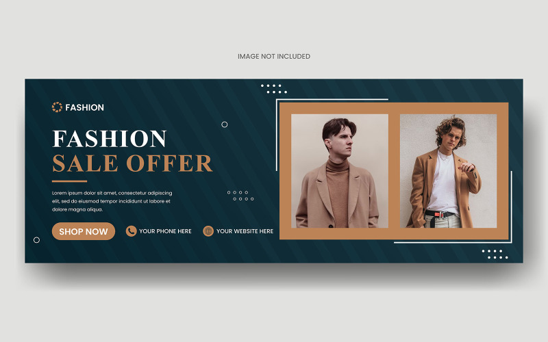 Creative Fashion Social media facebook cover banner template