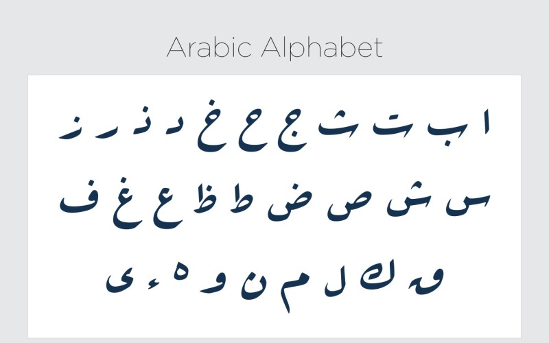 Diwani Arabská abeceda kaligrafie styl písma