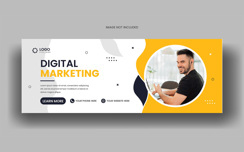 Creative Digital Marketing Agentur Social Media Facebook-Cover-Banner-Vorlage