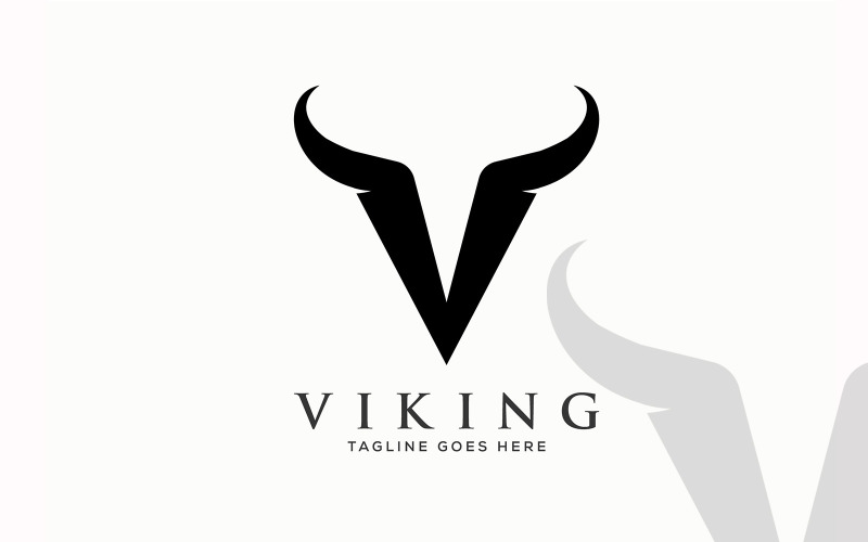 Modello di progettazione del logo della lettera V astratta