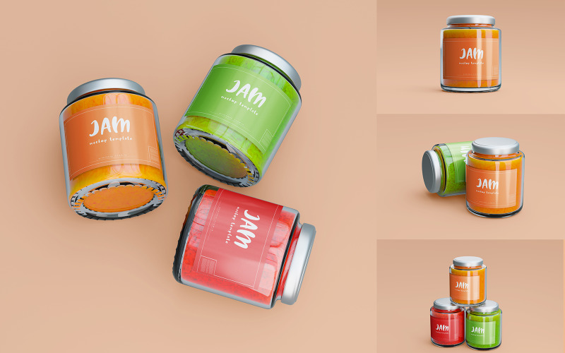 Bundel Jam Jar Mockups Template 2 301138 Templatemonster