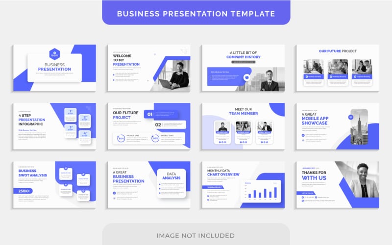 Corporate marketing business agency presentation slides design template
