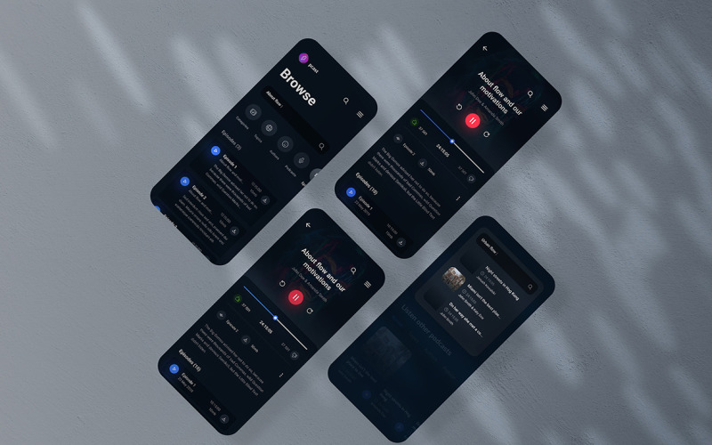 Aplicación Mockup Plantilla PSD Vol 07