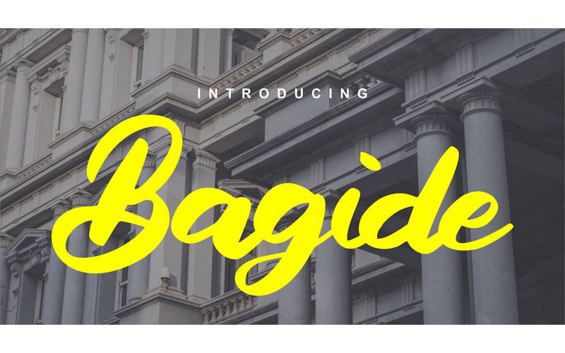 Bagide Softscript Typeface Font