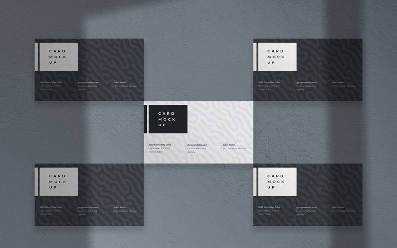 Business Card Mockup PSD Template Vol 28 - TemplateMonster