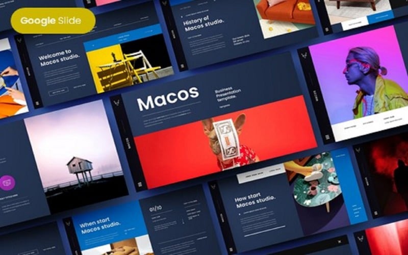 Macos - Modèle de diapositives Google pour les entreprises