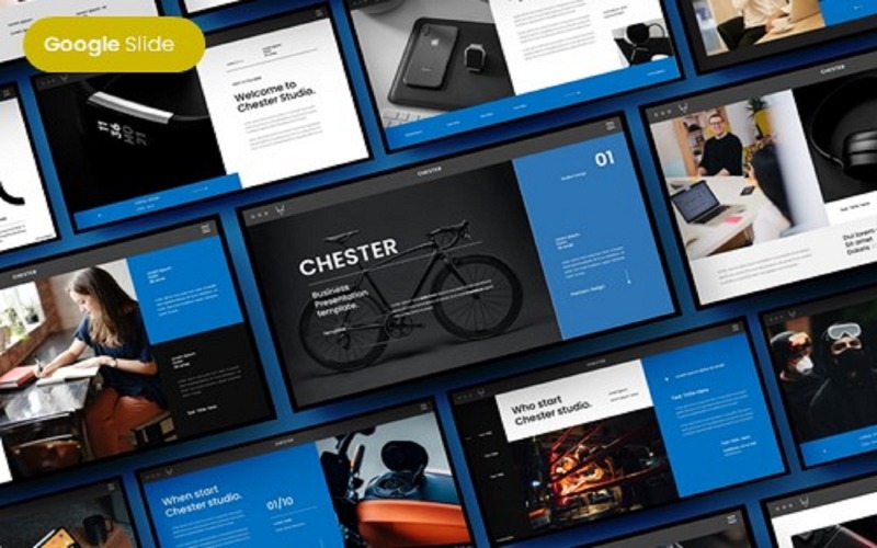 Chester – obchodní šablona prezentace Google
