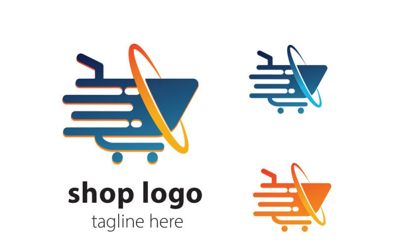 Design de modelo de logotipo de loja