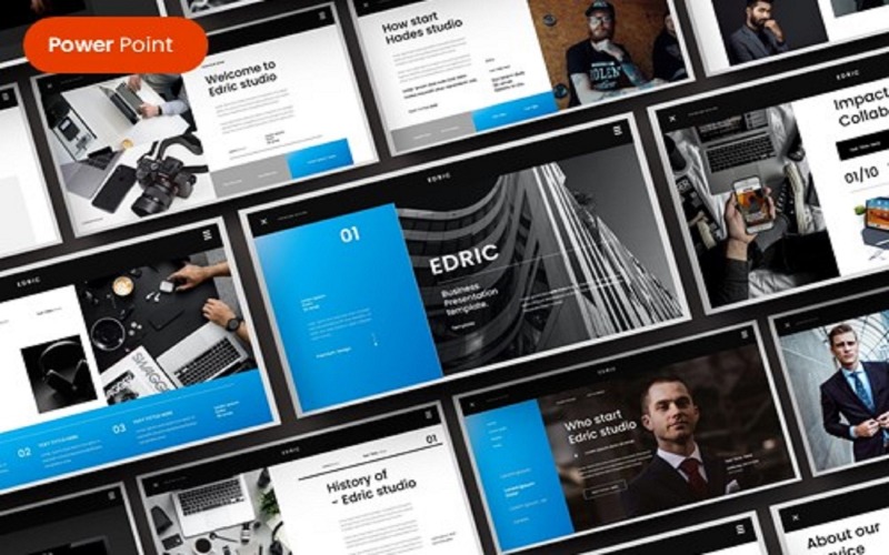 Edric – PowerPoint-mall för företag