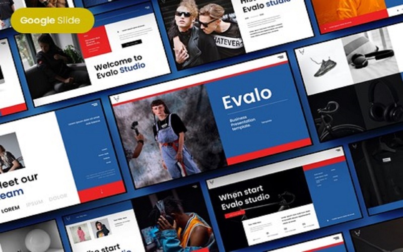 Evalo – obchodní šablona prezentace Google