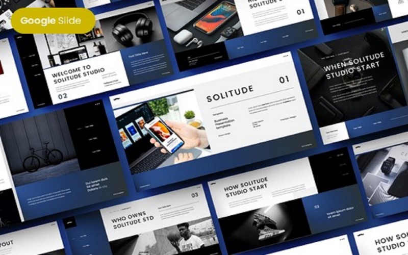 Soledad - Plantilla de diapositiva de Google de negocios