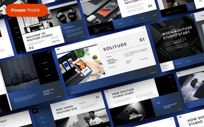 Solitude – PowerPoint-mall för företag