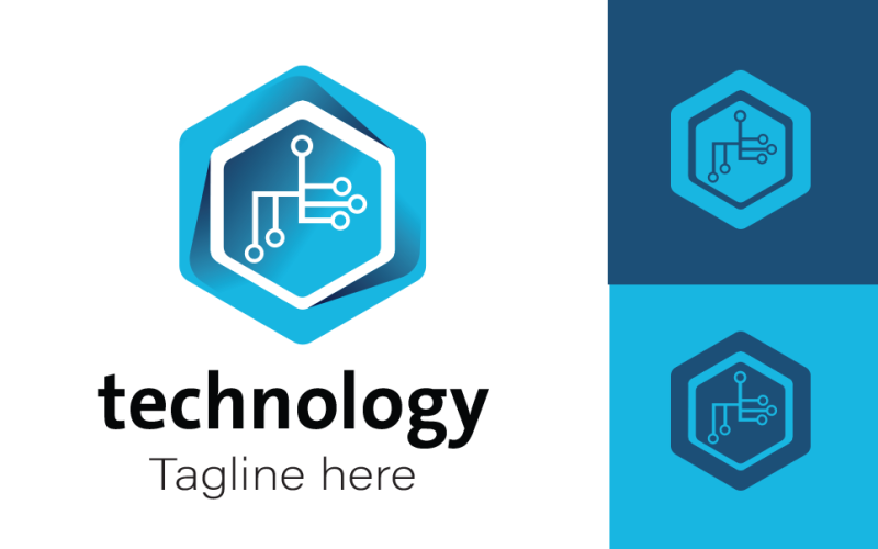 Szablon Logo kreatywnej technologii