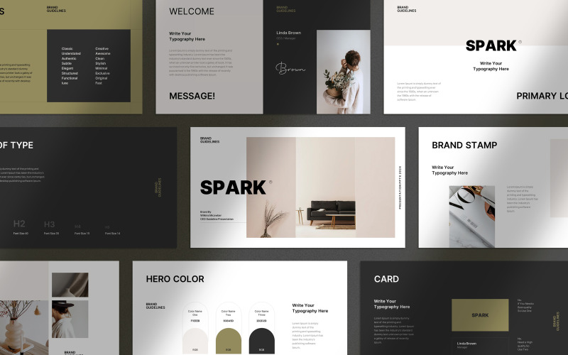 Brand Guideline Layout Template