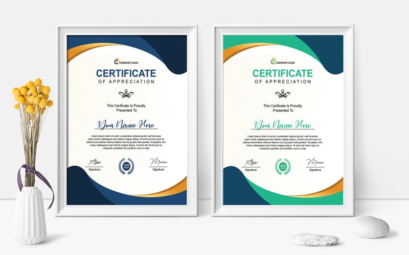 Certificate Template Layout