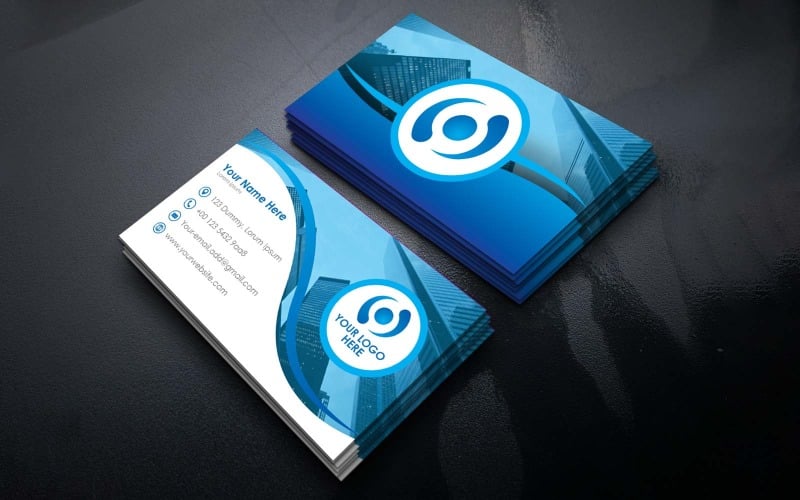 Diseño de tarjeta de presentación de empresa profesional y creativa - Identidad corporativa