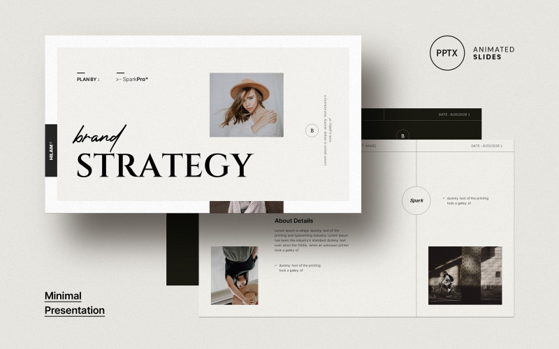 Mise en page du modèle de stratégie de marque