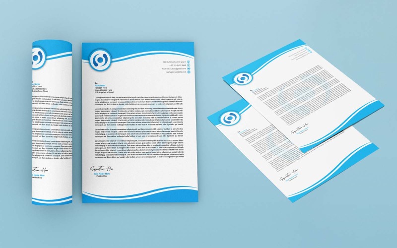 Papier à en-tête professionnel et créatif - Identité d'entreprise