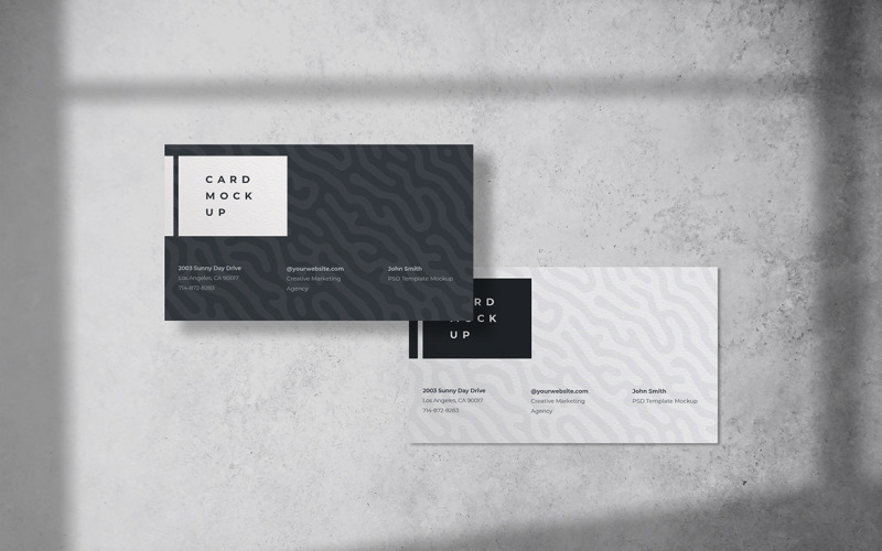 Modello PSD mockup biglietto da visita Vol 52