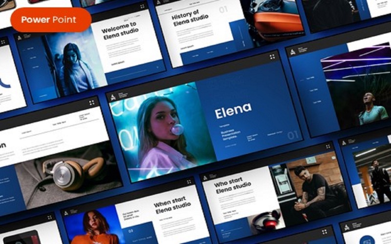 Elena - Zakelijke PowerPoint-sjabloon
