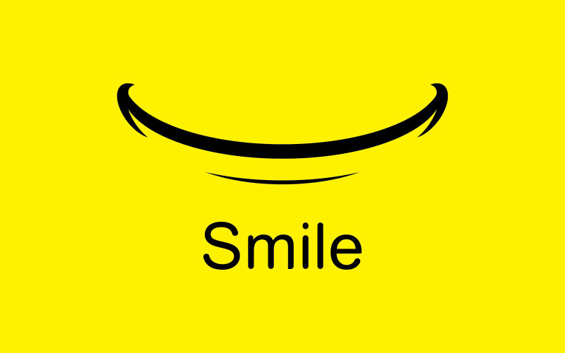 Emotikona uśmiechu Vector Template Design V3