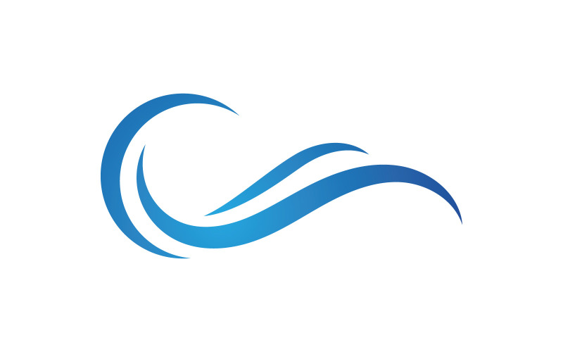 Хвиля Векторні ілюстрації логотип значок V3
