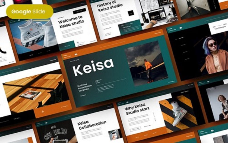 Keisa - modelo de slides do Google para negócios