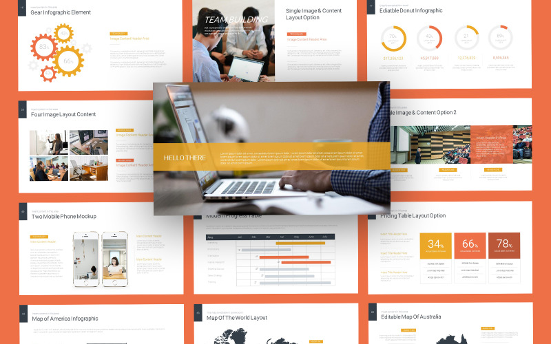 Modelo de PowerPoint Decker Modern Business
