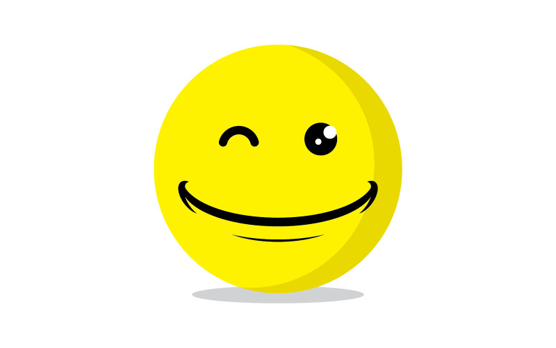 Smile emote Vector Template Design V12